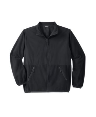 Флисовая куртка из плюшевого флиса KingSize Big - Tall Explorer на молнии с цветными вставками