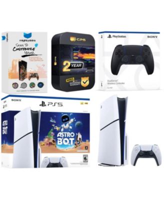 PlayStation 5 Slim Disc PS5 Astro Bot Bundle with Extra  Controller, MightySkins Voucher and 2 Year Extended Warranty