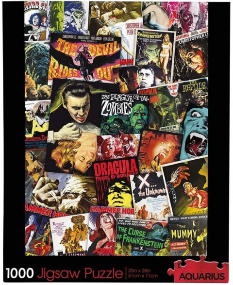 Детский пазл NMR Distribution Hammer Classic Horror Movies Collage 1000 Piece Jigsaw Puzzle, Ages 14+