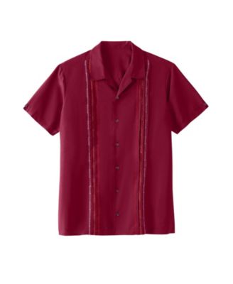 Вышитая островная рубашка KingSize KingSize Big - Tall с коротким рукавом 10390₽