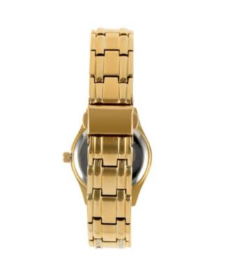 Женские часы-браслет Peugeot из круглого золота класса люкс с кристаллами Swarovski