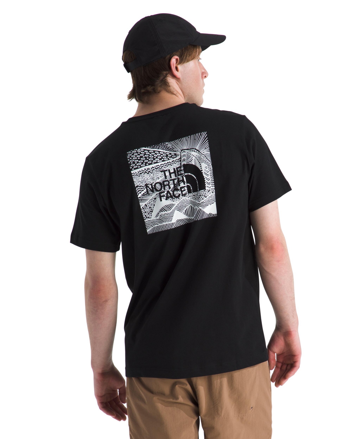 THE NORTH FACE MEN'S SHORT SLEEVE BOX NEVER STOP EXPLORING CELEBRATION T-SHIRT 