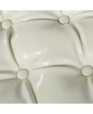 PU Leather Storage Bench Classic Tufted Ottoman Multifunctional Bedroom and Living Room Bench