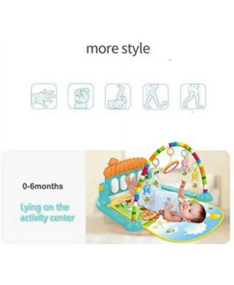 Baby Play Mat Newborn Piano Toys Music Mirror Gym Floor Playmat Infants