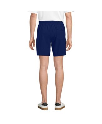 Лэндс-Энд Мужские шорты Lands End Mens 7 Seersucker от пляжа до променада Натягивают шорты 12990₽