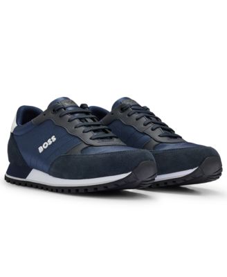 Hugo Boss - Men's Faux-Leather Trim Trainers