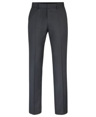 BOSS Men's Regular-Fit Virgin Wool Formal Trousers