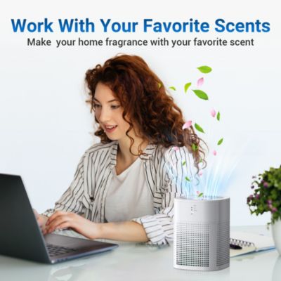 CHIVALZ HEPA Air Purifier with Essential Oil Diffuser for Home Bedroom, Up to 108 Sqft 2 Pack
