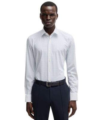 Men's Stretch Jersey Slim-Fit Dress Shirt