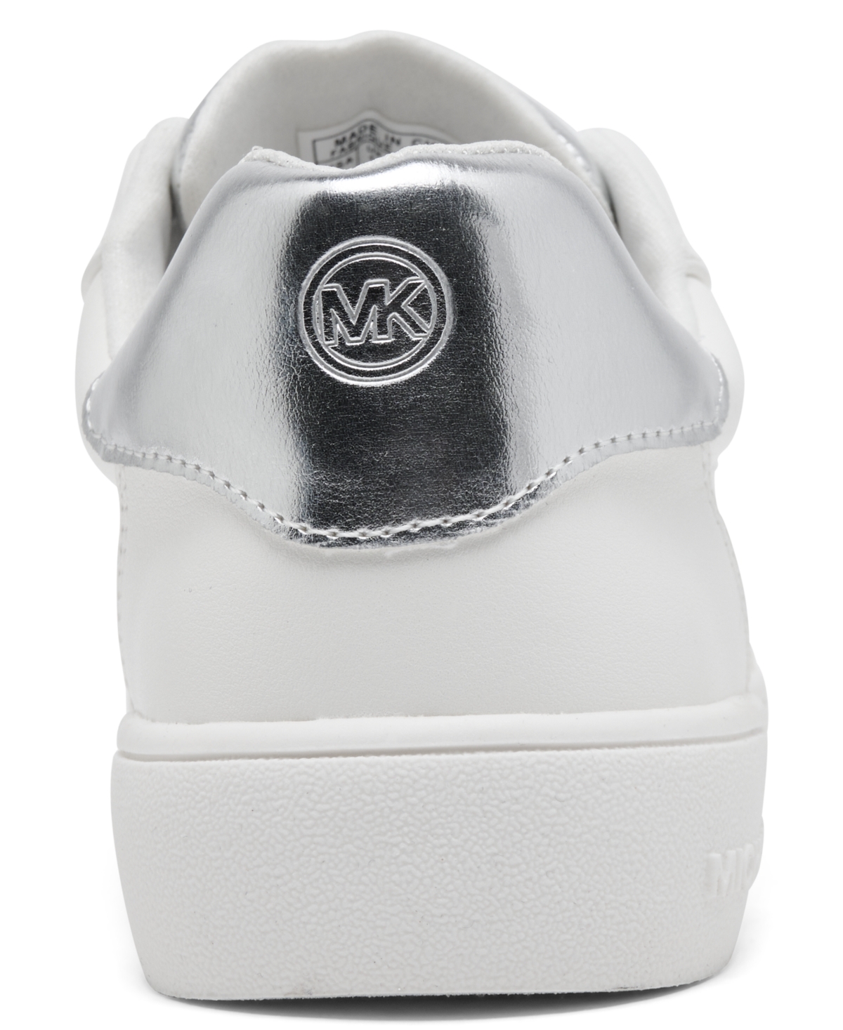 Michael Kors Toddler Girls' Jem Scotty Casual Sneakers From Finish Line In White,silver