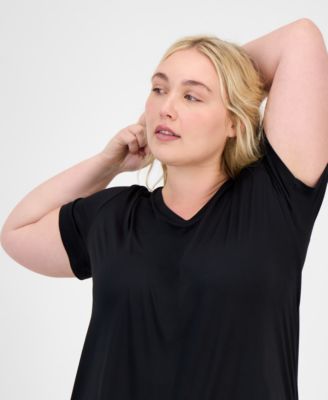 Plus Size Solid Essentials Active Tee
