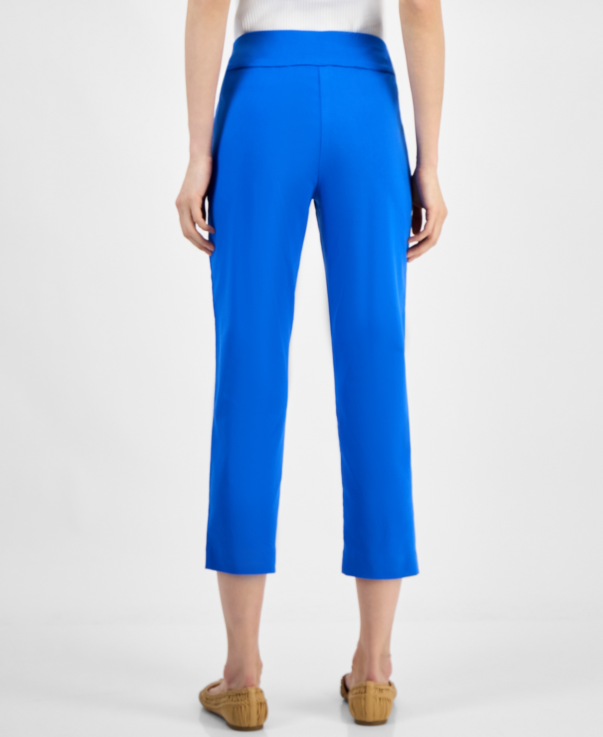 Inc International Concepts Women's Tummy-control Pull-on Capri Pants, Created For Macy's