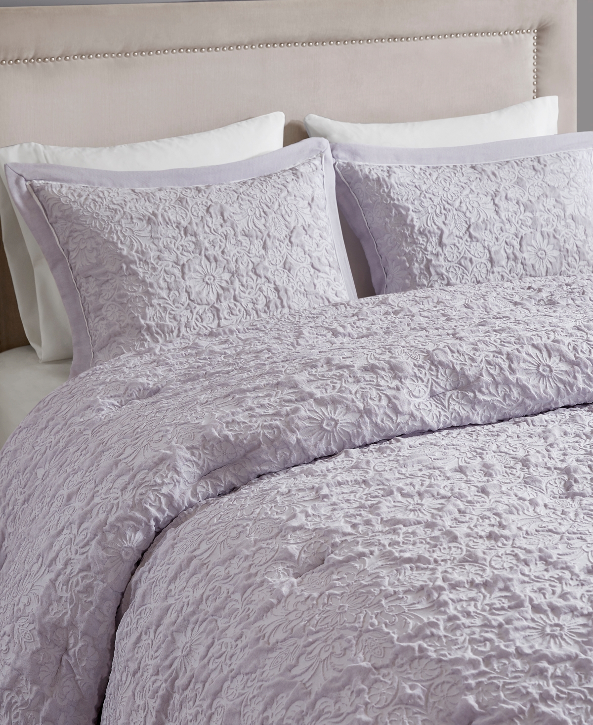 Addison Park Payton 9-pc. Jacquard Comforter Set, Full In Purple