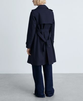 Women's Belted Classic Trench Coat