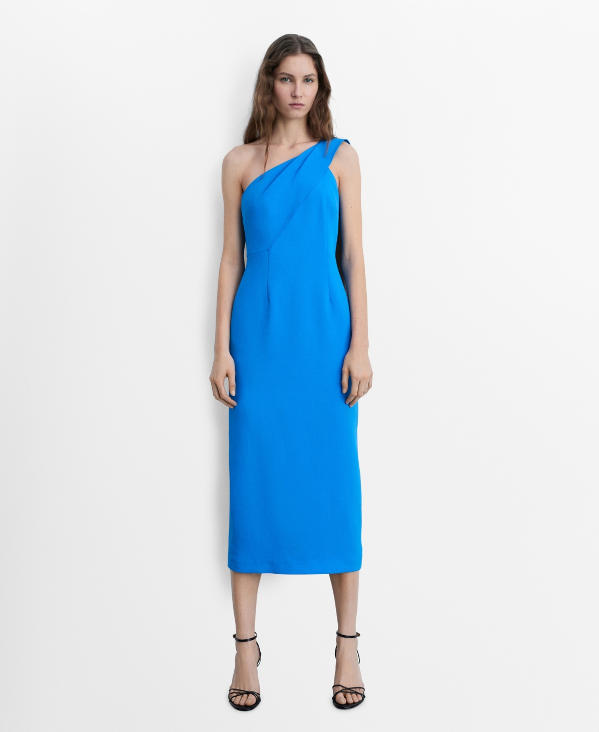 Mango Dress Blue In Blue