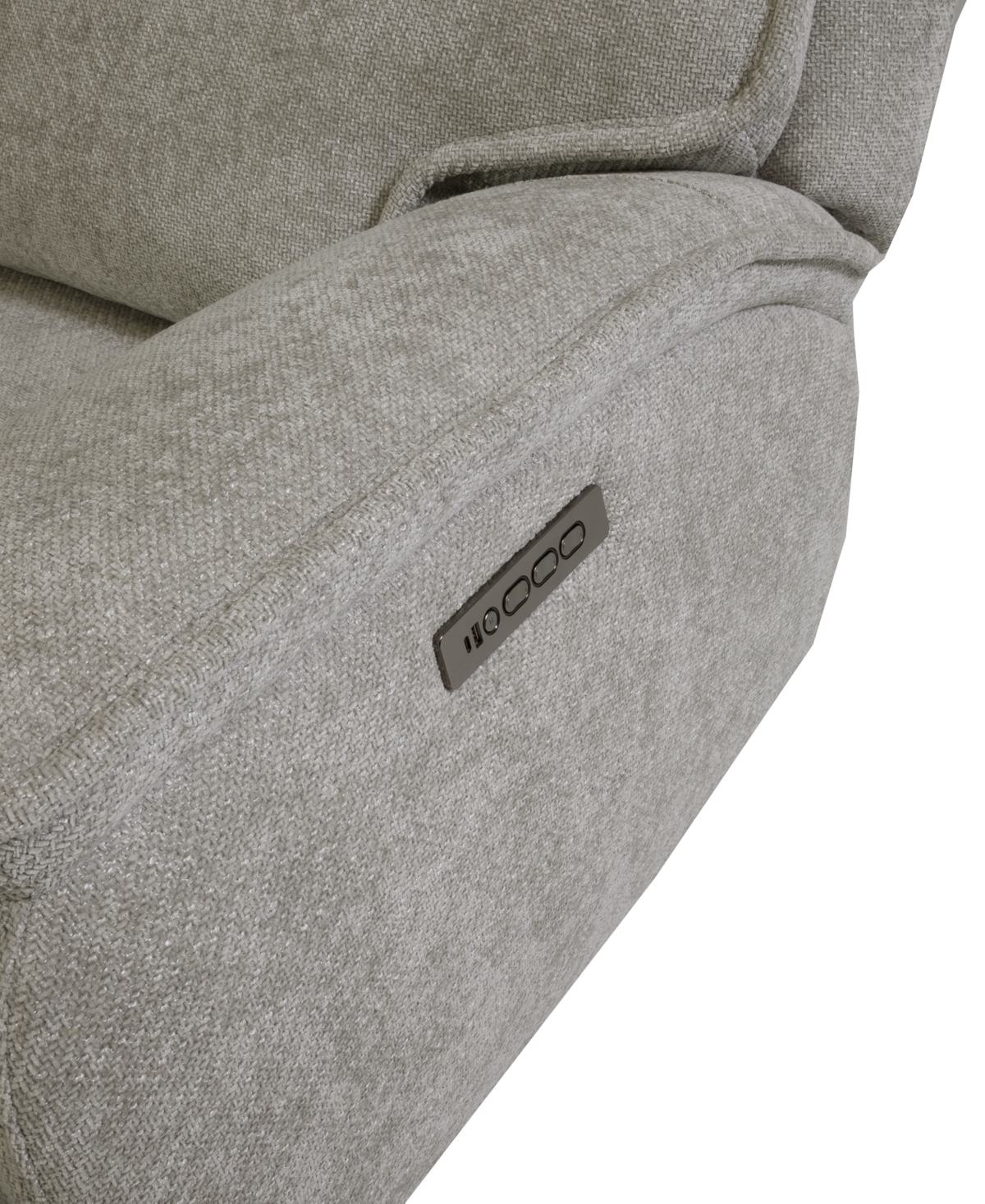 Ozryn -Pc. Fabric Sectional with 2 Power Motion Chairs