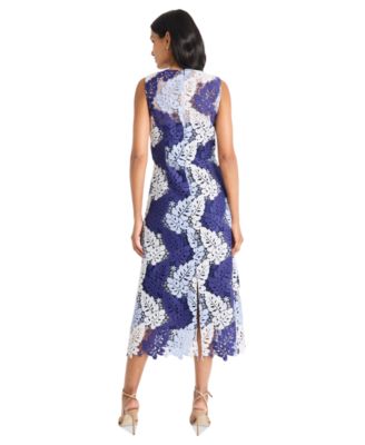 Женское кружевное платье миди без рукавов с принтом Maggy London