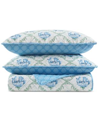 Olivia Floral 4-Pc. Quilt and Tote Sets