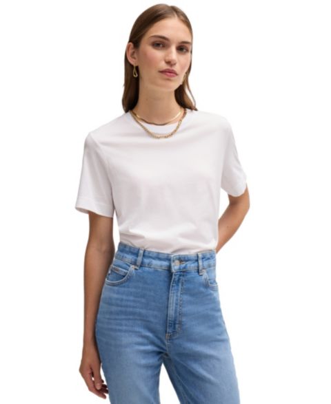 Женская футболка Hugo Boss BOSS by Relaxed-Fit, цвет: Белый