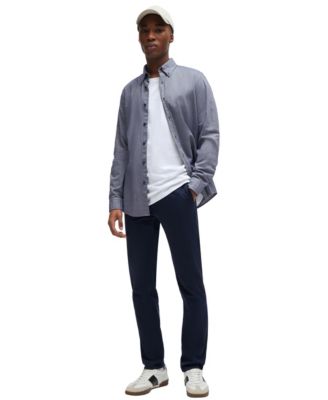 Men's Stretch-Cotton Satin Slim-Fit Chinos