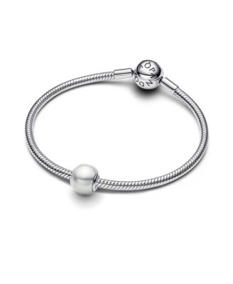 Круглые подвески из чистого серебра Pandora, покрытые белым лаком