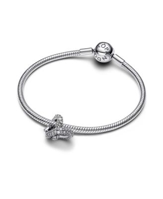 Подвески из стерлингового серебра Pandora Pave Infinity Knot Heart