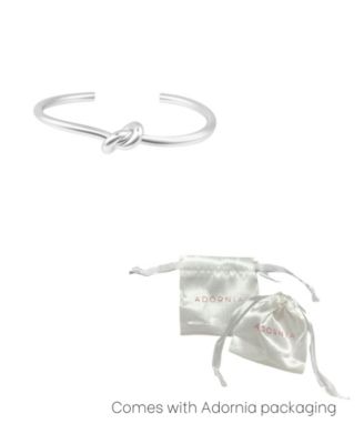 Silver Knot Cuff Bracelet