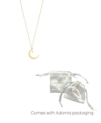 ADORNIA Gold Hanging Moon and Star Necklace 4690₽