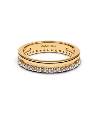 Кольцо Pandora с двойным ремешком из 14-каратного золота