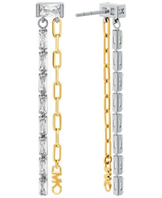 Серьги-цепочки из смешанной латуни Michael Kors с позолотой 14 Карат