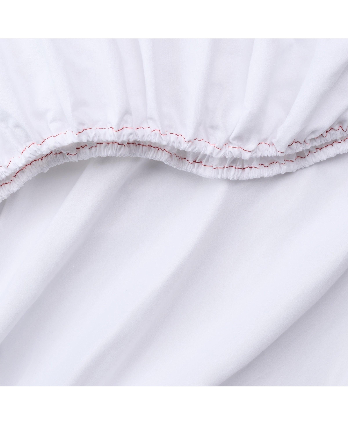 Host & Home Cotton Sateen Bed Sheets (6 Pack), Flat and Fitted Options, White, 300 Thread Count