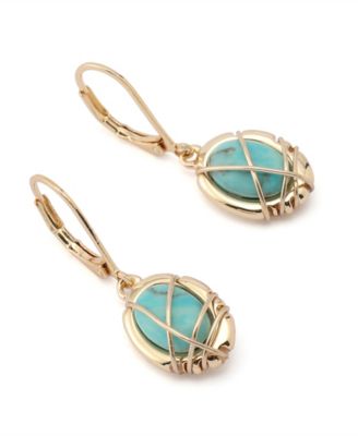 Robert Lee Morris Soho Turquoise Stone Drop Earrings 7190₽