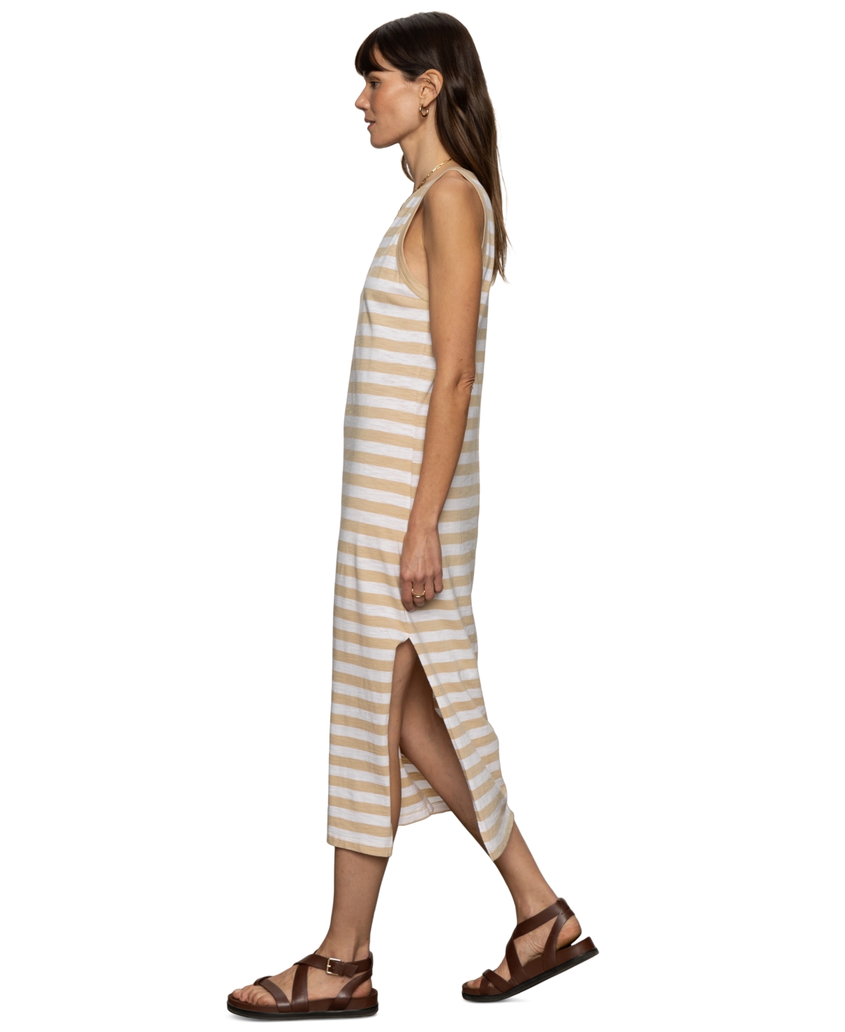 Shop Sanctuary Women's Striped Sleeveless Midi Dress