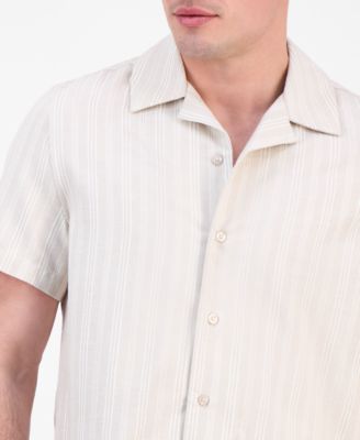 Мужская походная рубашка GUESS Fletcher с коротким рукавом и пуговицами спереди