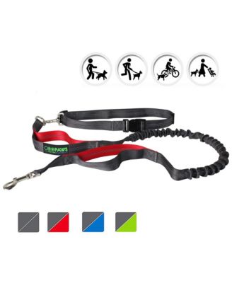 Hands Free Bungee Dog Leash - Red
