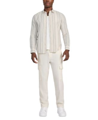 Men's Harkin Relaxed-Fit Stripe Button-Down Shirt
