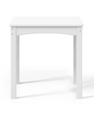 Kids 24" Wide HDPE Plastic Childrens Square Dinner Table