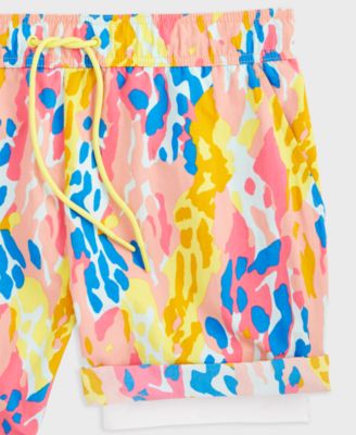 Men's Fashion Animal Regular-Fit Printed Swim Trunks, Exclusively at Macy's 
