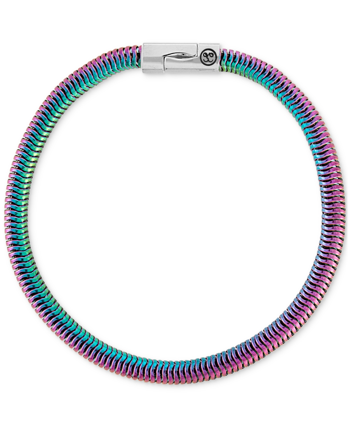 Rainbow Snake Link Chain Bracelet in Anodized Stainless Steel, Exclusively at Macy's - Multi