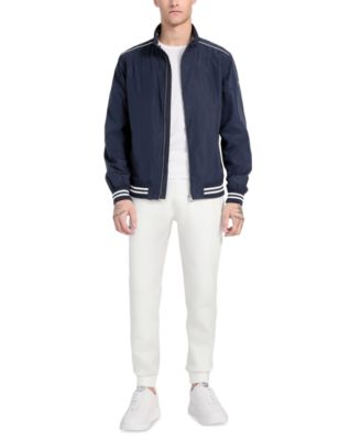 Men's Regular-Fit Urban Stripe Bomber Jacket