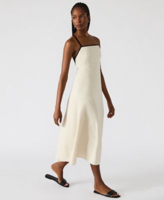 Women's Riyan Tipped Apron-Neck Midi Dress