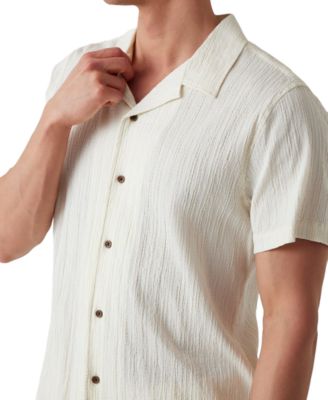 Men's Schaffer Regular-Fit Textured Button-Down Resort Shirt 