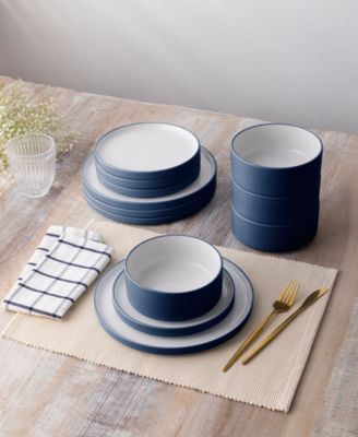 Colortex Stone 12-Piece Dinnerware Set, Service for 4