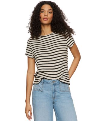 Женская футболка в полоску с круглым вырезом и текстурой Sanctuary для женщин