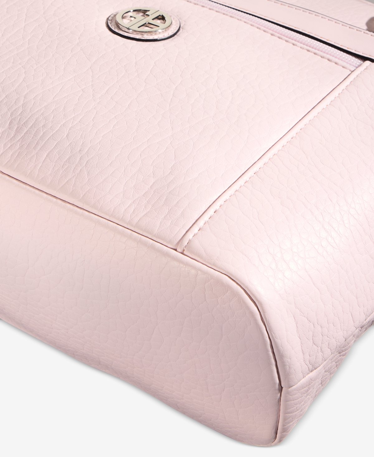 Giani Bernini Pebble Tote, Created For Macy's In Rose Water