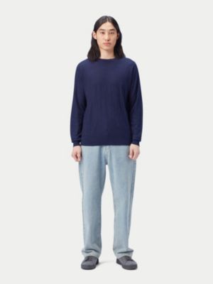 Men's Lightweight Silk Cashmere Textured Sweater Taupe