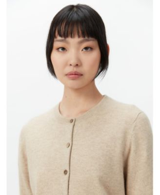 Women's 100% Cashmere Cashmere Crew Neck Cardigan