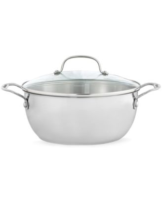 Photo 1 of Cuisinart Stainless Steel 5.5 Qt. Covered Multi Pot
Solid stainless steel riveted handles stay cool for easy handling
Smoothly tapered rim eliminates drips and spills while pouring
Mirror-finish gives exterior a classic, elegant look