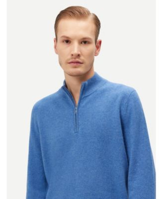 Men's Cashmere Half-Zip Sweater