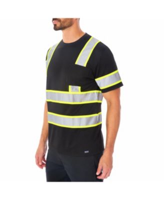 Мужская светоотражающая защитная футболка Smith's Workwear с коротким рукавом и высокой видимостью